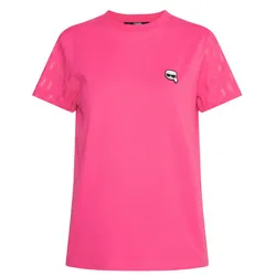 Áo Phông Karl Lagerfeld Ikonik Monogram - Print T-Shirt - Fuchsia/Pink Màu Hồng