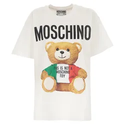 Áo Phông Moschino Teddy Bear T-Shirt V0708 0540 1001 Màu Trắng Size XS
