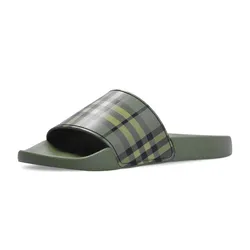 Dép Burberry Rubber Slides Màu Xanh Green Size 37