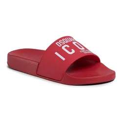 Dép Dsquared2 Logo Slides FFW0006 17200001 4065 Red Màu Đỏ Size 41