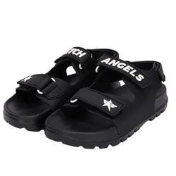 Dép Stretch Angels Rubber Velcro Sandals Black A-22S-SWSH80023-BKS Màu Đen Size 250