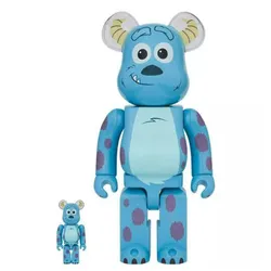 Đồ Chơi Mô hình Bearbrick Disney Pixar Monsters Inc. Sulley Màu Xanh Dương Size 100% + 400%