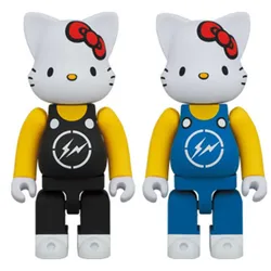 Đồ Chơi Mô Hình Bearbrick Ny@Brick The Conveni Hello Kitty 2 Màu Xanh - Đen Size 400%