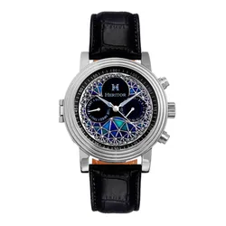 Đồng Hồ Nam Heritor Legacy Automatic Multi-Color Dial Men's Watch HERHR9701 Màu Đen