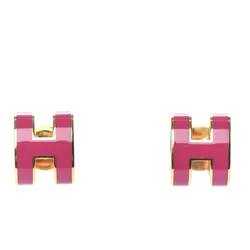 Khuyên Tai Hermès Mini Pop H Earrings Màu Hồng