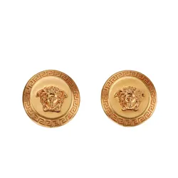 Khuyên Tai Versace Tribute Medusa Stud Earrings Màu Vàng Gold