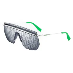 Kính Mát Dior Blue Mask Sunglasses With Silver Mirrored Dior Oblique MotifDior Motion M1I F0B8 Màu Xanh