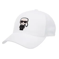 Mũ Karl Lagerfeld Graphic Logo-Print Baseball Cap Màu Trắng