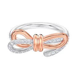 Nhẫn Swarovski Lifelong Bow Ring Bow, White, Mixed Metal Finish 5474928 Màu Trắng Size 52