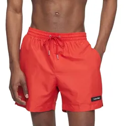 Quần Shorts Calvin Klein CK Core Logo Classic Drawstring Medium Swim Shorts Màu Đỏ Cam