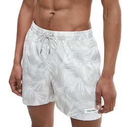 Quần Shorts Core Solids Drawstring Medium Swim Shorts Màu Trắng Xám