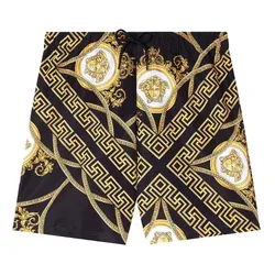 Quần Shorts Versace La Coupe Des Dieux Boardshorts 1002511 1A01846 5B090 Màu Vàng Đen