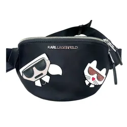 Túi Đeo Hông Karl Lagerfeld Ikonik Nylon Fanny Bag Màu Đen