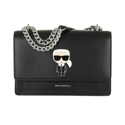 Túi Đeo Vai Karl Lagerfeld Ikonik Metal Lock Shlderbag A999 Màu Đen