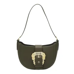 Túi Đeo Vai Versace Jeans Couture Army Green Leather Shoulder Bag Màu Xanh Olive Size 26