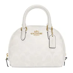 Túi Xách Coach Sydney Satchel In Signature Canvas Màu Trắng