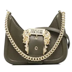 Túi Xách Versace Jeans Couture Logo-Buckle Shoulder Bag Màu Xanh Olive