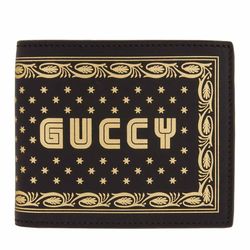 Ví Gucci Black Guccy Sega Logo Bifold Wallet Màu Đen