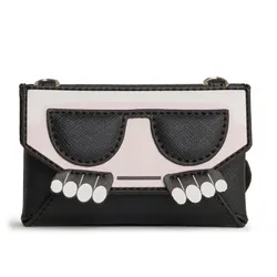 Ví Karl Lagerfeld Peeking Karl Card Case Chain Màu Đen