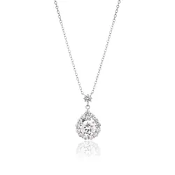 Dây Chuyền Huy Thanh Jewelry DCPTB 318 - 14K - Đá CZ Trắng