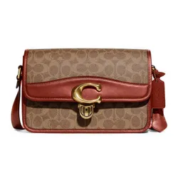 Túi Đeo Chéo Coach Studio Shoulder Bag In Signature Canvas C6639 Màu Nâu Cam