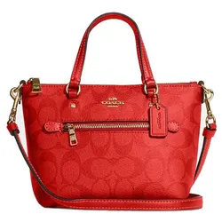 Túi Xách Coach Women's Red Mini Gallery Crossbody In Signature Canvas Màu Đỏ