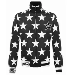 Áo Khoác Nam Dolce & Gabbana D&G Star Bomber Jacket Màu Đen - Trắng Size S