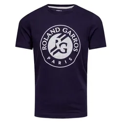 Áo Phông Lacoste Men's Sport Roland Garros Logo Print T-Shirt TH3605 00 2HC Màu Xanh Navy Size S