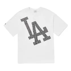 Áo Phông MLB  Illusion Mega Overfit LA Dodgers 3ATS60023-07WHS Màu Trắng Size M