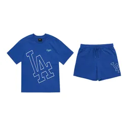 Bộ Quần Áo Cộc Tay MLB  Kids Logo Mega LA Dodgers 7AS100123-07INS Màu Xanh Dương