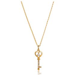 Dây Chuyền Huy Thanh Jewelry DCMAMD 452 - 14K - Đá Cubic Zirconia Màu Vàng Gold