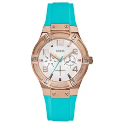 Đồng Hồ Nữ Guess Comfortable Stunning Watch 39mm W0564L3 Màu Vàng Xanh
