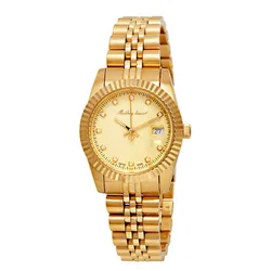 Đồng Hồ Nữ Mathey Tissot Rolly III Crystal Gold Dial Ladies D810PDI Màu Vàng Gold