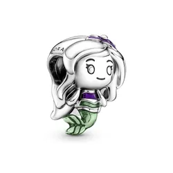 Hạt Vòng Charm Pandora Disney Princess The Little Mermaid Ariel 799508C01 Màu Bạc Xanh