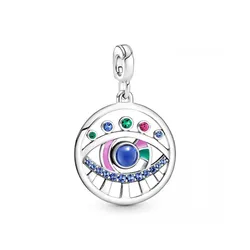 Hạt Vòng Charm Pandora Me The Eye Medallion 799668C01 Phối Màu