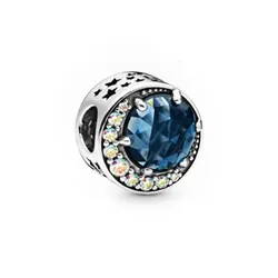 Hạt Vòng Charm Pandora Moments Họa Tiết Mặt Trăng Và Bầu Trời 798524C01 Màu Xanh Bạc