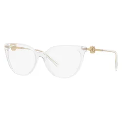 Kính Mắt Cận Versace VE3298B 148 Crystal Màu Trắng Vàng