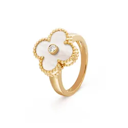 Nhẫn Jewery Luxury M.O.P Diamond 18k Yellow Gold Màu Vàng Gold