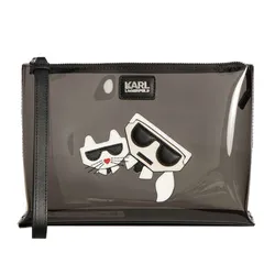 Túi Cầm Tay Clutch Karl Lagerfeld K/Kocktail Transparent Pouch Màu Đen Xám