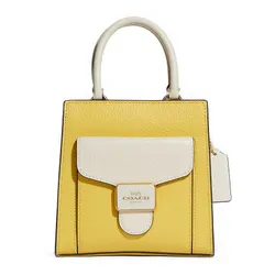 Túi Đeo Chéo Coach Mini Pepper Crossbody In Colorblock C8748 Màu Vàng Trắng