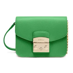 Túi Đeo Chéo Furla Metropolis Mini Crossbody Bag Ares Grass Màu Xanh Green