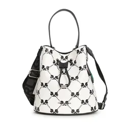 Túi Đeo Chéo Karl Lagerfeld Adele Crossbody Bucket Bag Màu Trắng