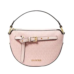 Túi Xách Michael Kors MK Emilia Medium Logo Shoulder Bag Màu Hồng
