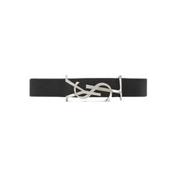 Vòng Đeo Tay Nữ Yves Saint Laurent YSL  Opyum Bracelet In Leather Màu Đen