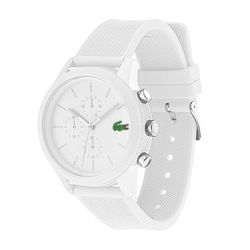 Đồng Hồ Nam Lacoste 12.12 Chronograph Watch With White Silicone Strap 2010974 Màu Trắng