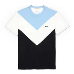 Áo Phông Lacoste Men's Crew Neck Colorblock Cotton Piqué Blend TH1604 BRZ Phối Màu Size 2