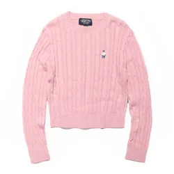 Áo Len WHOAU Steve R-Neck Pullover WHKAC4T11F Màu Hồng Size S