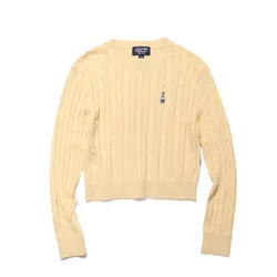 Áo Len WHOAU Steve R-Neck Pullover WHKAC4T11F Màu Vàng