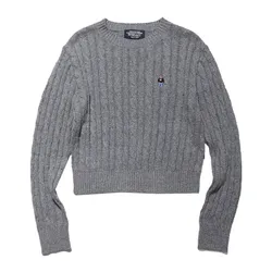 Áo Len WHOAU Steve R-Neck Pullover WHKAC4T11F Màu Xám