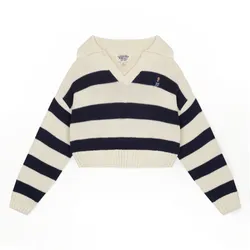 Áo Len WHOAU Steve / WHKAC4932F Màu Đen Trắng Size S